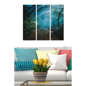 Canvastavla Floral 3-pack Flerfärgad 20x50 cm - Inredning Säker betalning