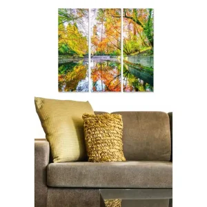 Canvastavla Scenic 3-pack Flerfärgad 20x50 cm - Inredning Erbjudande