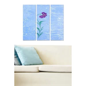Tavla Floral 3-pack Flerfärgad 20x50 cm - Inredning Rabatt