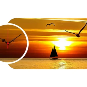Beställ nu Decorative MDF Clock (2 Pieces) 68x32 - Inredning