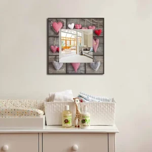 Rea Armavir Dekorspegel 50x50 cm Love Plexiglas/Flerfärgad - Inredning