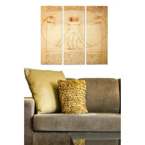 Canvastavla Spiritual 3-pack Flerfärgad 20x50 cm - Inredning Lågt pris