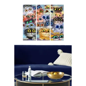 Canvastavla Animal 3-pack Flerfärgad 20x50 cm - Inredning Billigare