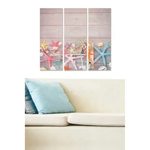 Canvastavla 3-pack Flerfärgad 20x50 cm - Inredning Erbjudandepris