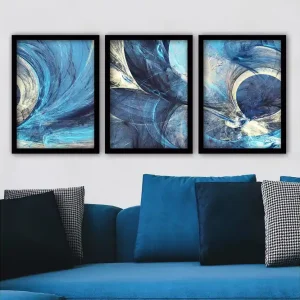 Outlet Decorative Framed Painting (3 Pieces) 35x45 - Inredning