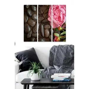 Canvastavla Floral 3-pack Flerfärgad 20x50 cm - Inredning Trygg betalning