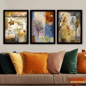 Decorative Framed Painting (3 Pieces) 35x45 - Inredning Handla nu