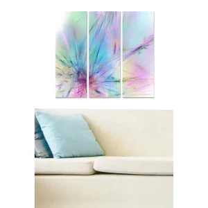 Rea Canvastavla Floral 3-pack Flerfärgad 20x50 cm - Inredning
