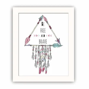 Rabatt Tavla Sayings med Ram Flerfärgad 23,5x28,5 cm - Inredning