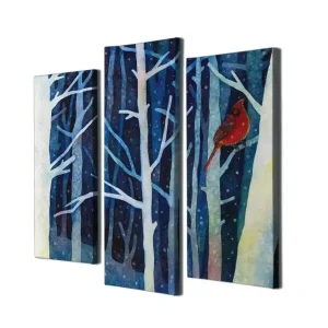 Dekorativ Canvastavla 3-Delar 45x20 cm Flerfärgad - Inredning Populärt val