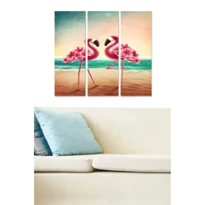Canvastavla Animal 3-pack Flerfärgad 20x50 cm - Inredning Snabb leverans