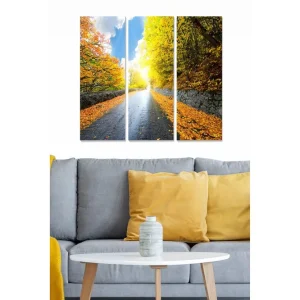 Canvastavla Scenic 3-pack Flerfärgad 20x50 cm - Inredning Endast denna vecka