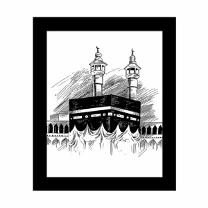 Tavla Building med Ram Flerfärgad 23,5x28,5 cm - Inredning Extra rabatt
