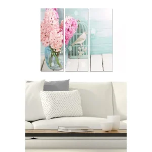Tavla Floral 3-pack Flerfärgad 20x50 cm - Inredning Beställ idag