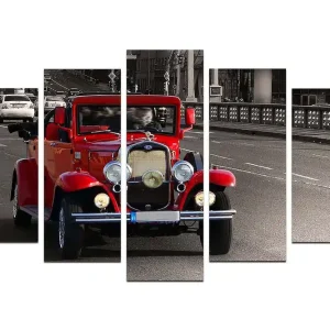 Köp nu Canvastavla Vehicles 5-pack Flerfärgad 20x60 cm - Inredning