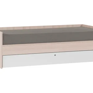 SPOT Säng med Förvaring 90x200 cm Trä/Natur/Vit - Möbler Sista chansen