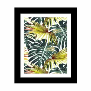 Tavla Floral med Ram Flerfärgad 23,5x28,5 cm - Inredning Utförsäljning