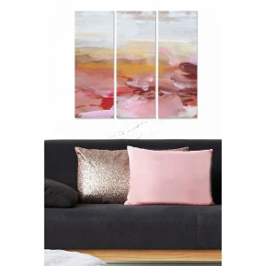 Canvastavla Abstract 3-pack Flerfärgad 20x50 cm - Inredning Rea