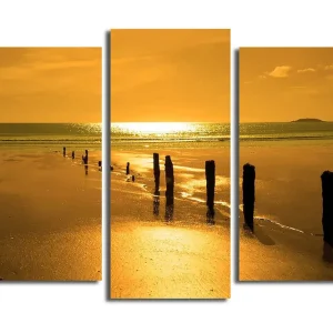Populär Canvastavla Music 3-pack Flerfärgad 20x39 cm - Inredning