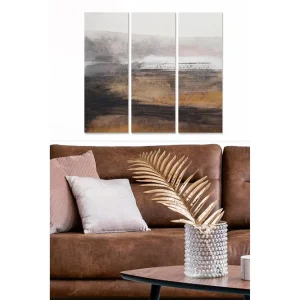 Canvastavla Abstract 3-pack Flerfärgad 20x50 cm - Inredning Trygg betalning