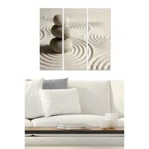 Canvastavla Abstract 3-pack Flerfärgad 20x50 cm - Inredning Rea