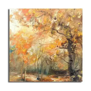Canvastavla Floral Flerfärgad 45x45 cm - Inredning Expressleverans