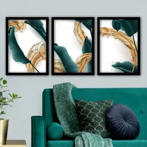 Kampanj Decorative Framed Painting (3 Pieces) 35x45 - Inredning