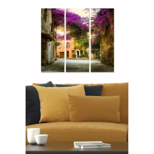 Snabb leverans Tavla Scenic 3-pack Flerfärgad 20x50 cm - Inredning
