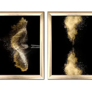 Säker betalning Tavla Abstract med Ram 2-pack Flerfärgad 23,5x28,5 cm - Inredning