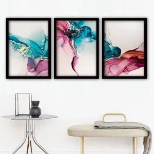 Lägg i varukorgen Decorative Framed Painting (3 Pieces) 35x45 - Inredning