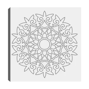 Dekorativ Canvastavla 30x30 cm Vit|Svart - Inredning Erbjudande