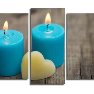 Canvastavla 3-pack Flerfärgad 20x39 cm - Inredning Snabb frakt
