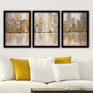 Lägg i varukorgen Decorative Framed Painting (3 Pieces) 35x45 - Inredning