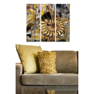 Reapris Canvastavla Abstract 3-pack Flerfärgad 20x50 cm - Inredning