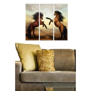 Tavla Animal 3-pack Flerfärgad 20x50 cm - Inredning I lager