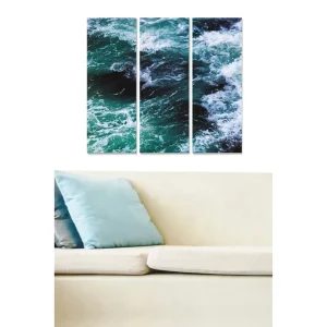 I lager Canvastavla Nautical 3-pack Flerfärgad 20x50 cm - Inredning