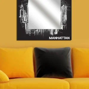 Lägg i varukorgen Dekorspegel 50x50 cm Flerfärgad - Inredning