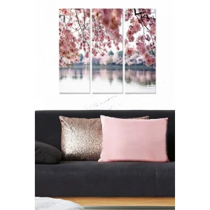 Canvastavla Floral 3-pack Flerfärgad 20x50 cm - Inredning Utförsäljning