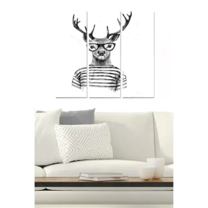 Tavla Animal 3-pack Flerfärgad 20x50 cm - Inredning Sista chansen