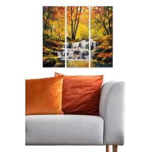 Säker betalning Canvastavla Scenic 3-pack Flerfärgad 20x50 cm - Inredning