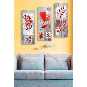Rea Decorative MDF Painting (3 Pieces) 20x50 - Inredning