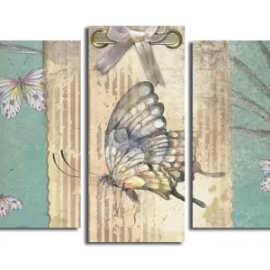 Rea Canvastavla 3-pack Flerfärgad 20x39 cm - Inredning