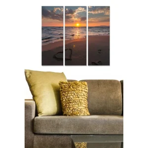 Billigare Canvastavla Scenic 3-pack Flerfärgad 20x50 cm - Inredning