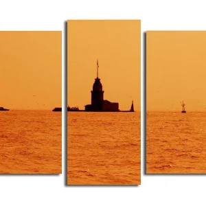 Canvastavla 3-pack Flerfärgad 20x39 cm - Inredning Utförsäljning