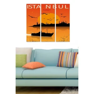 Köp nu Tavla City 3-pack Flerfärgad 20x50 cm - Inredning