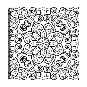 Dekorativ Canvastavla 30x30 cm Vit|Svart - Inredning Populärt val