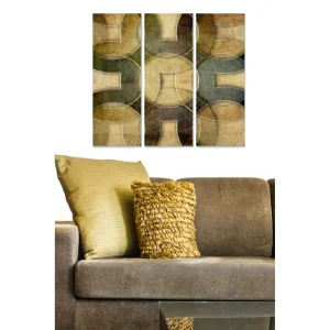 Canvastavla Abstract 3-pack Flerfärgad 20x50 cm - Inredning Beställ nu