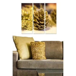 Kampanjpris Canvastavla Abstract 3-pack Flerfärgad 20x50 cm - Inredning