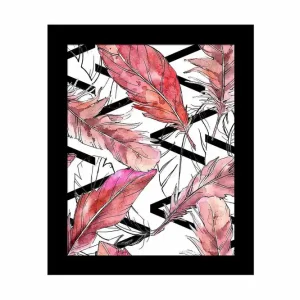 Tavla Floral med Ram Flerfärgad 23,5x28,5 cm - Inredning Sänkt pris