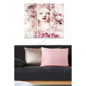 Säker betalning Canvastavla Abstract 3-pack Flerfärgad 20x50 cm - Inredning